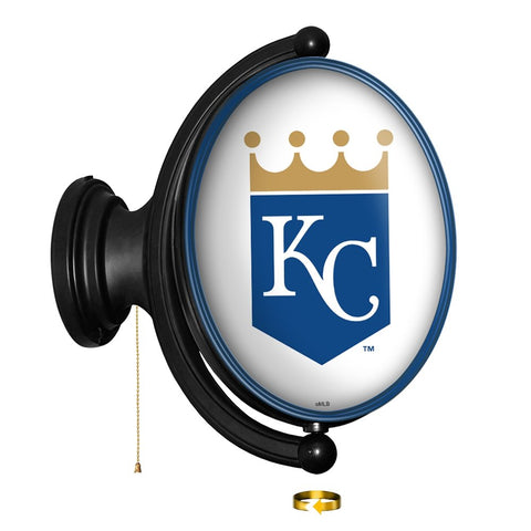 Kansas City Royals: Original Oval Rotating Lighted Wall Sign - The Fan-Brand