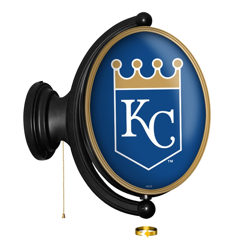 Kansas City Royals: Original Oval Rotating Lighted Wall Sign - The Fan-Brand