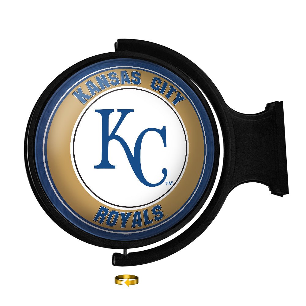 Kansas City Royals: Original Round Rotating Lighted Wall Sign - The Fan-Brand