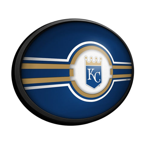 Kansas City Royals: Oval Slimline Lighted Wall Sign - The Fan-Brand
