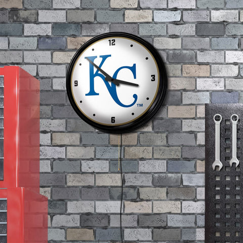 Kansas City Royals: Retro Lighted Wall Clock - The Fan-Brand