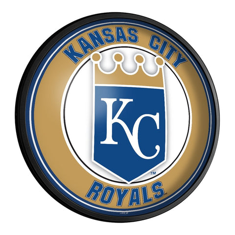 Kansas City Royals: Round Slimline Lighted Wall Sign - The Fan-Brand