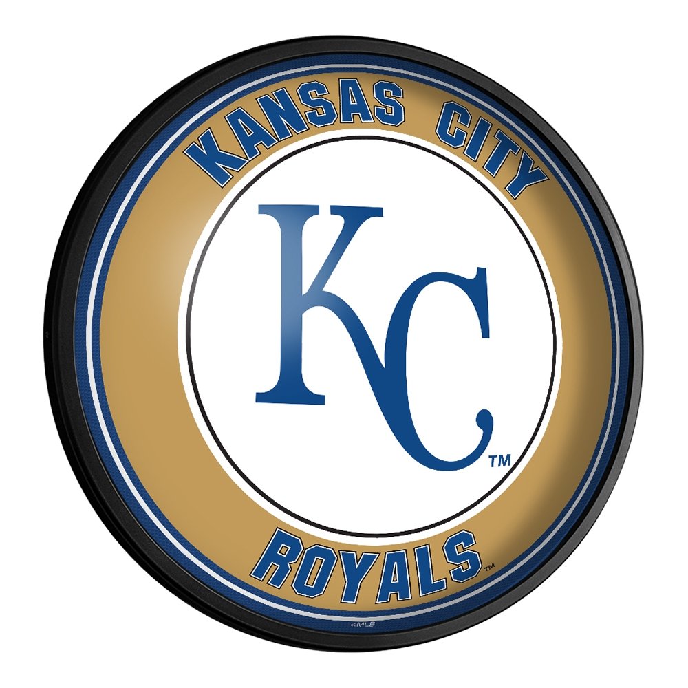 Kansas City Royals: Round Slimline Lighted Wall Sign - The Fan-Brand