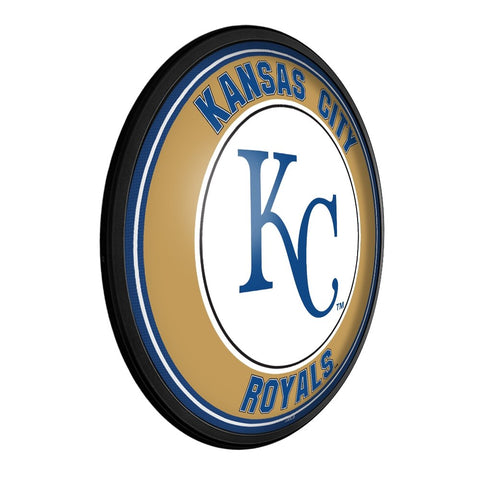 Kansas City Royals: Round Slimline Lighted Wall Sign - The Fan-Brand