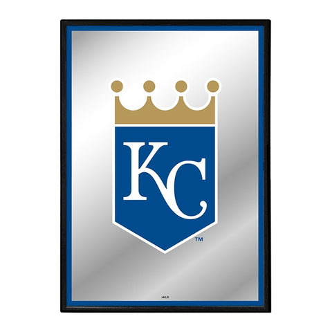 Kansas City Royals: Vertical Framed Mirrored Wall Sign - The Fan-Brand