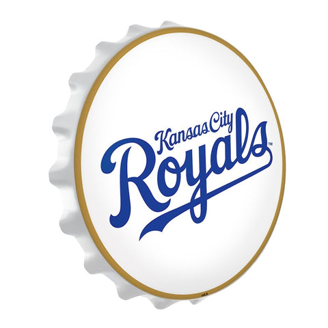 Kansas City Royals: Wordmark - Bottle Cap Wall Light - The Fan-Brand