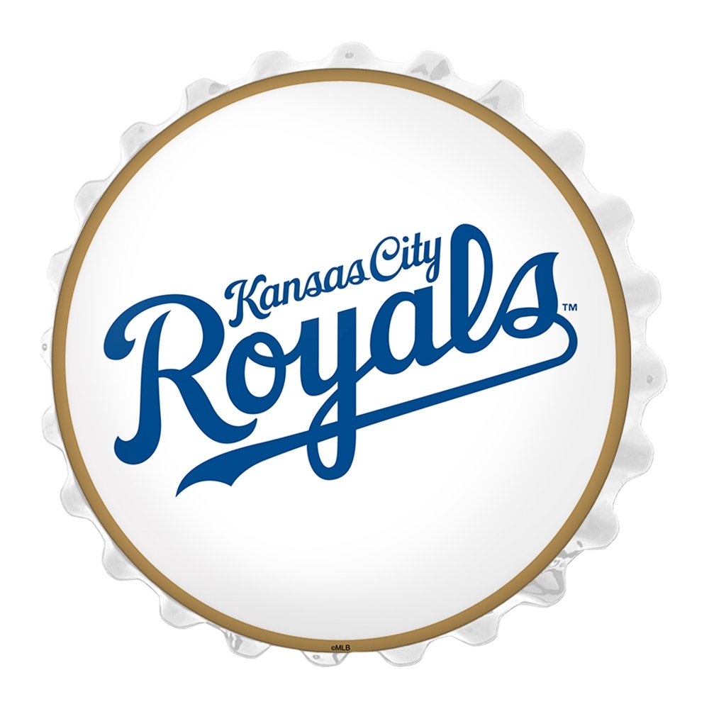 Kansas City Royals: Wordmark - Bottle Cap Wall Light - The Fan-Brand