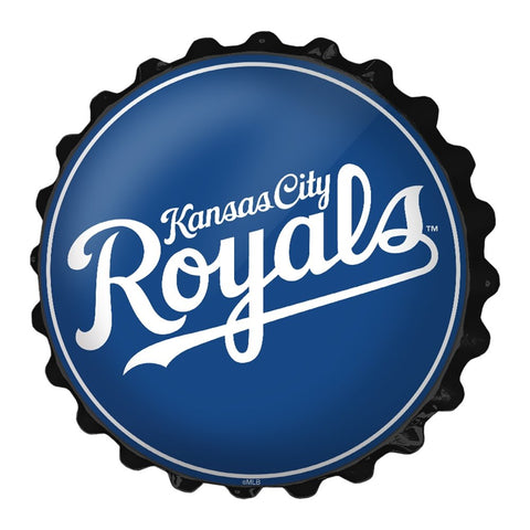 Kansas City Royals: Wordmark - Bottle Cap Wall Sign - The Fan-Brand