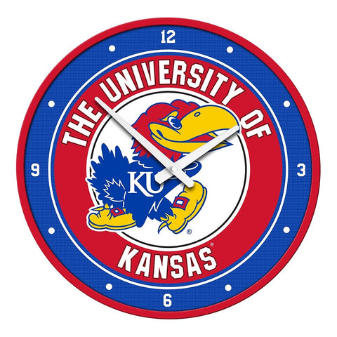 Kansas Jayhawks: Modern Disc Wall Clock - The Fan-Brand