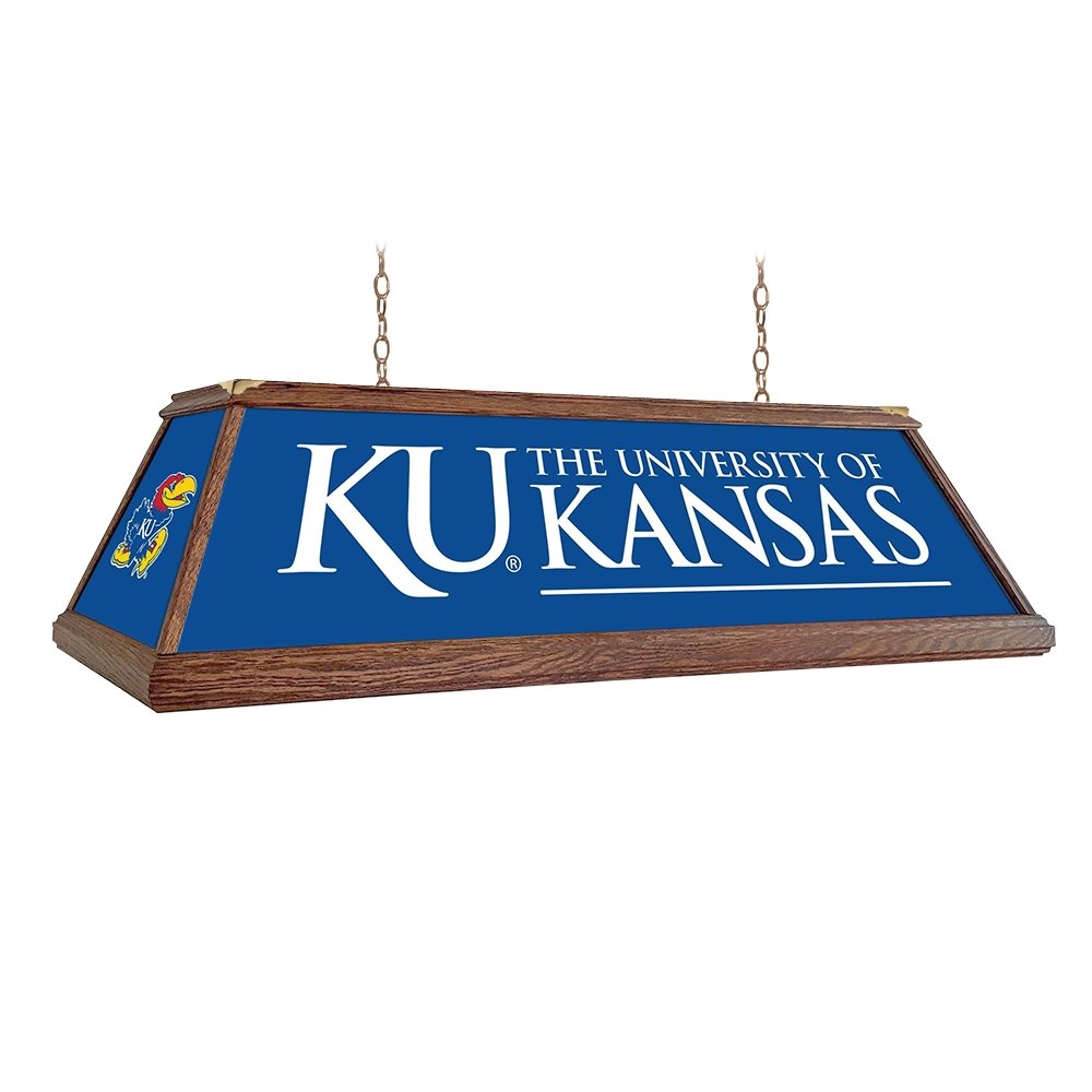 Kansas Jayhawks: Premium Wood Pool Table Light - The Fan-Brand
