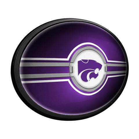 Kansas State Wildcats: Oval Slimline Lighted Wall Sign - The Fan-Brand