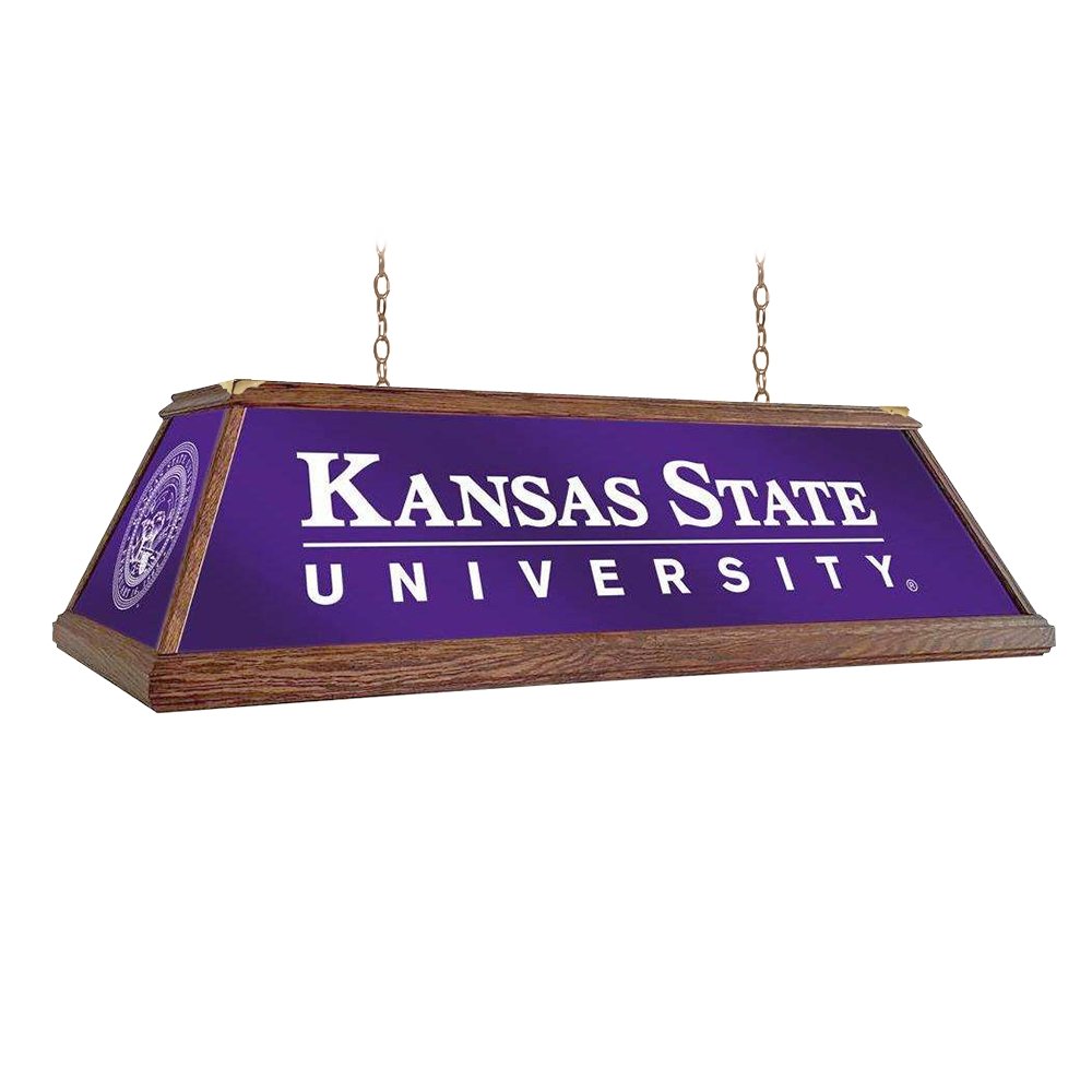 Kansas State Wildcats: Premium Wood Pool Table Light - The Fan-Brand