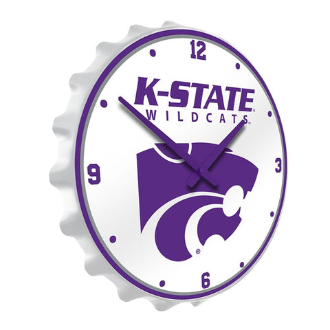 Kansas State Wildcats: Wildcats - Bottle Cap Wall Clock - The Fan-Brand