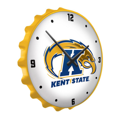 Kent State Golden Flashes: Bottle Cap Wall Clock - The Fan-Brand