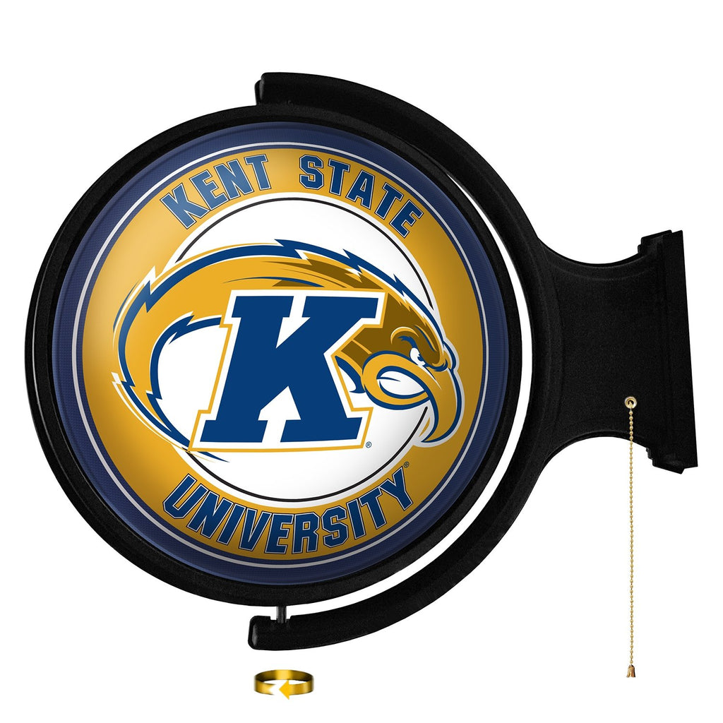 Kent State Golden Flashes: Original Round Rotating Lighted Wall Sign ...