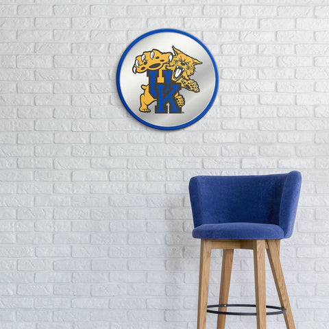 Kentucky Wildcats: Mascot - Modern Disc Mirrored Wall Sign - The Fan-Brand