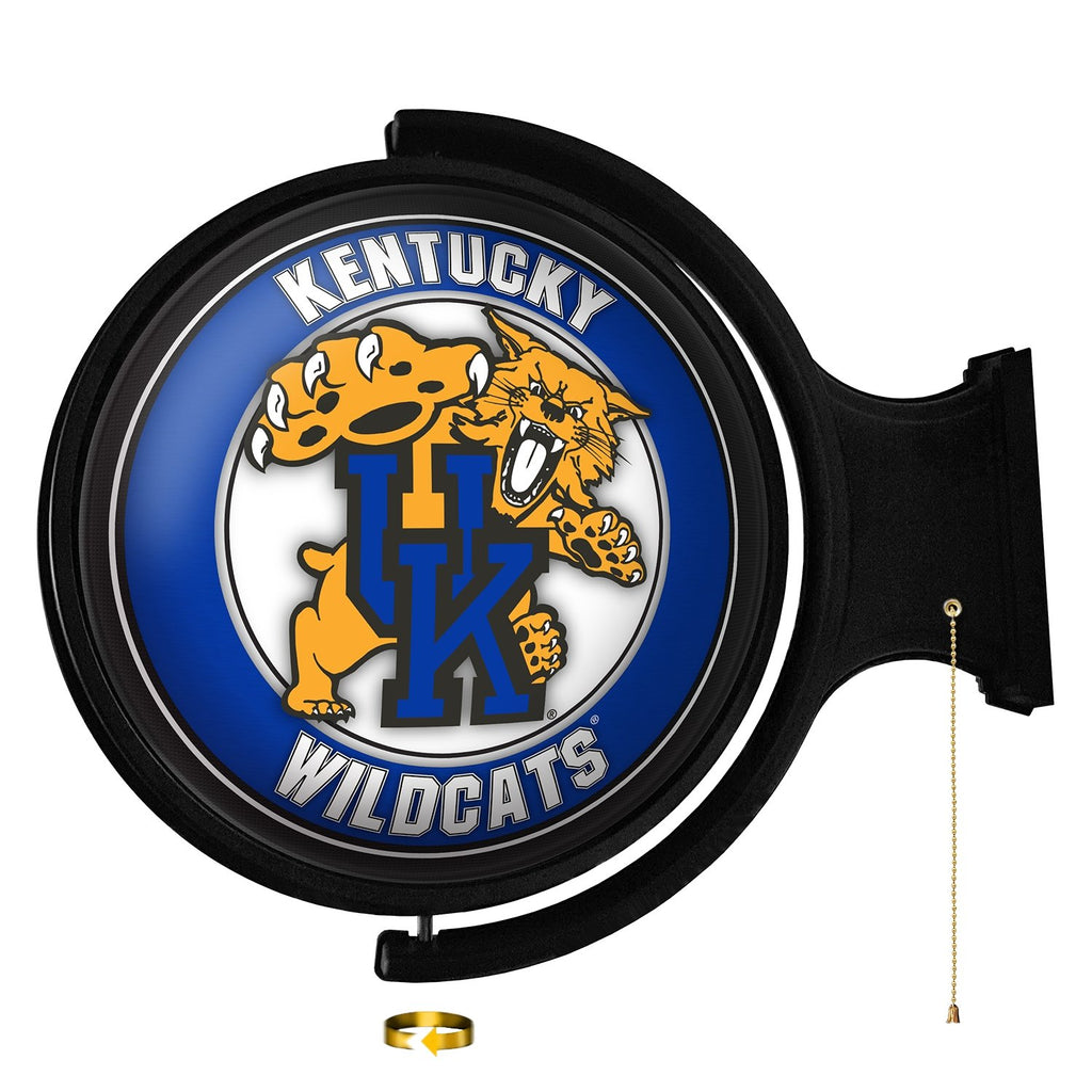 Kentucky Wildcats: Mascot - Original Round Rotating Lighted Wall Sign - The Fan-Brand