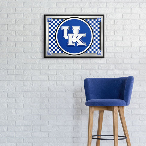 Kentucky Wildcats: Team Spirit - Framed Mirrored Wall Sign - The Fan-Brand