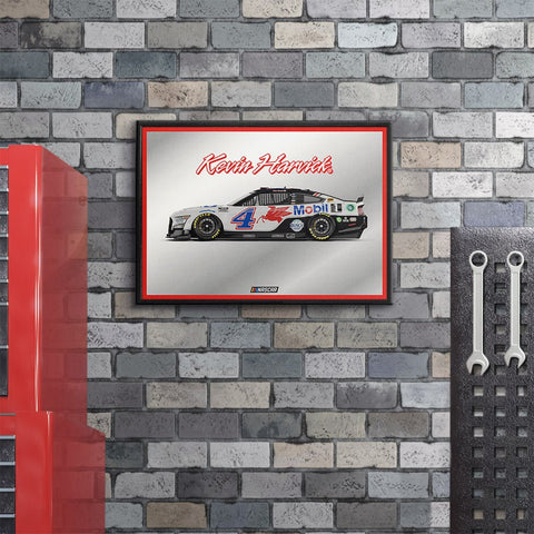 Kevin Harvick: Framed Mirrored Wall Sign - The Fan-Brand
