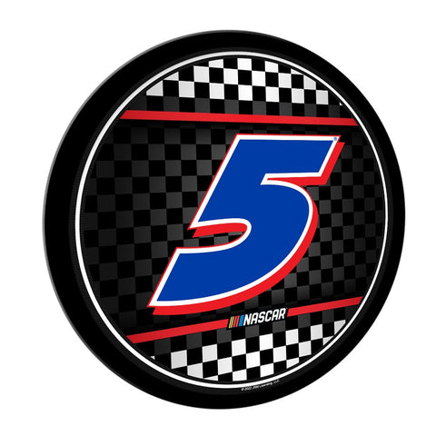 Kyle Larson: Checkered Flag - Modern Disc Wall Sign - The Fan-Brand