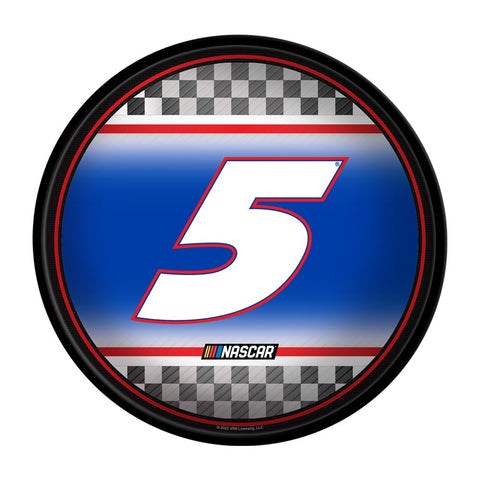 Kyle Larson: Checkered Flag - Modern Disc Wall Sign - The Fan-Brand