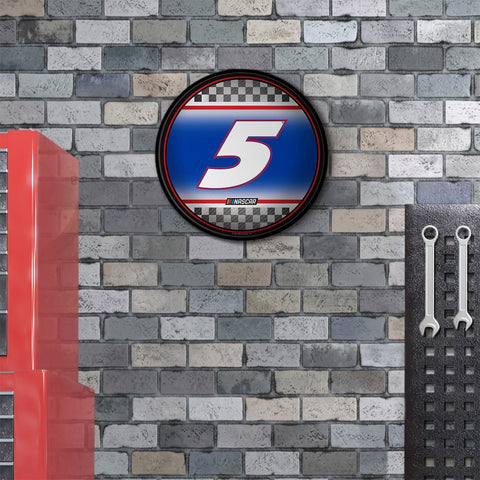 Kyle Larson: Checkered Flag - Modern Disc Wall Sign - The Fan-Brand