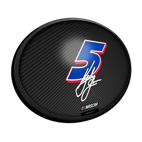 Kyle Larson: Oval Slimline Lighted Wall Sign - The Fan-Brand