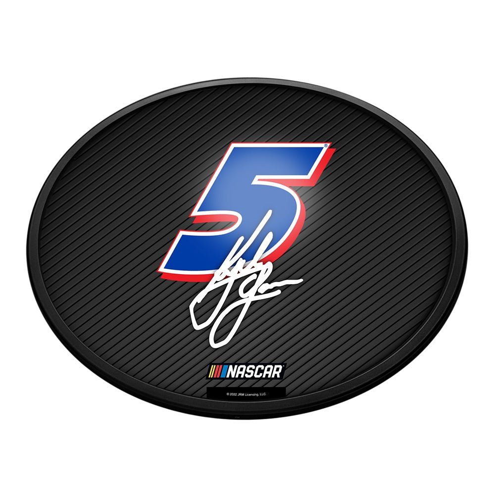 Kyle Larson: Oval Slimline Lighted Wall Sign - The Fan-Brand