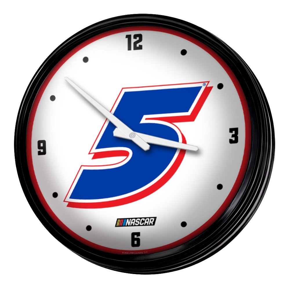 Kyle Larson: Retro Lighted Wall Clock - The Fan-Brand