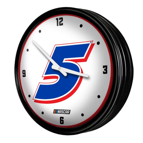 Kyle Larson: Retro Lighted Wall Clock - The Fan-Brand