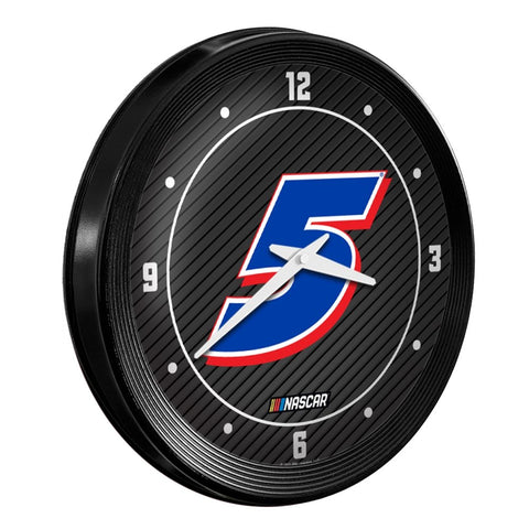 Kyle Larson: Ribbed Frame Wall Clock - The Fan-Brand