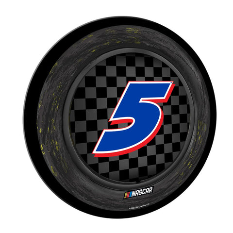 Kyle Larson: Tire Framed - Modern Disc Wall Sign - The Fan-Brand