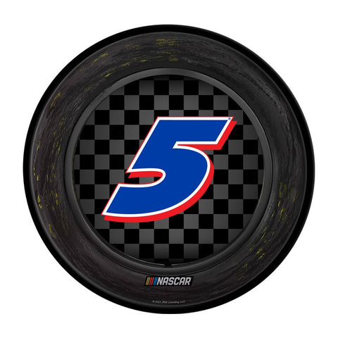 Kyle Larson: Tire Framed - Modern Disc Wall Sign - The Fan-Brand