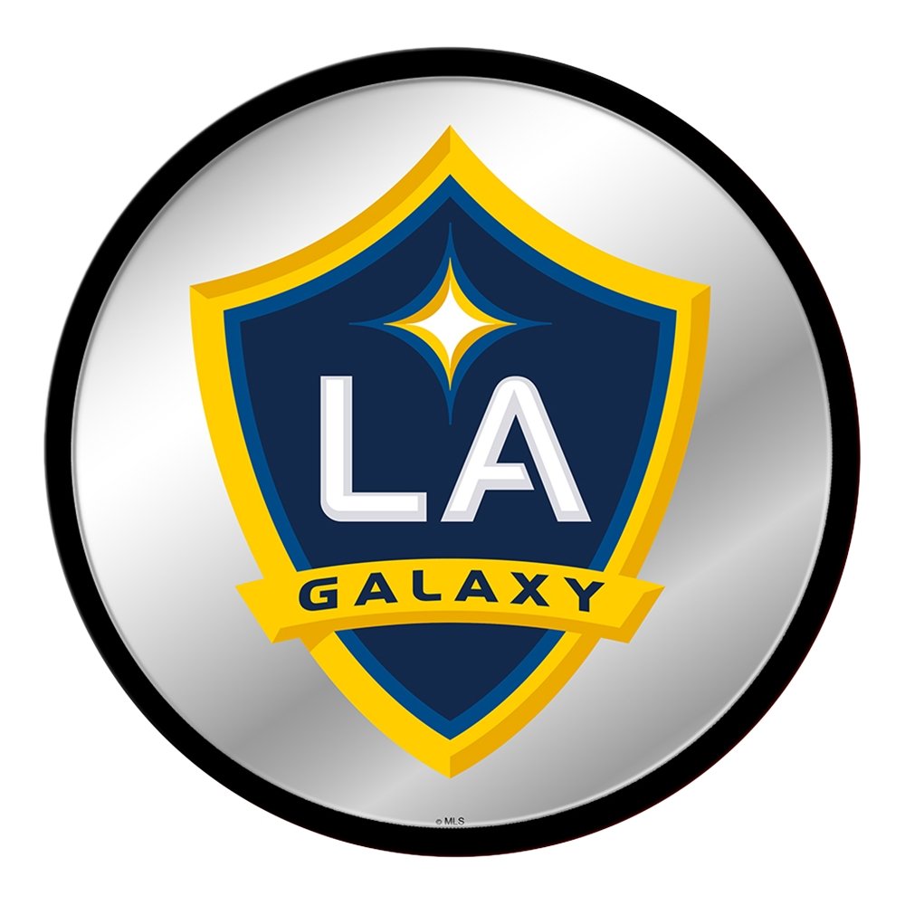 LA Galaxy: Modern Disc Mirrored Wall Sign - The Fan-Brand