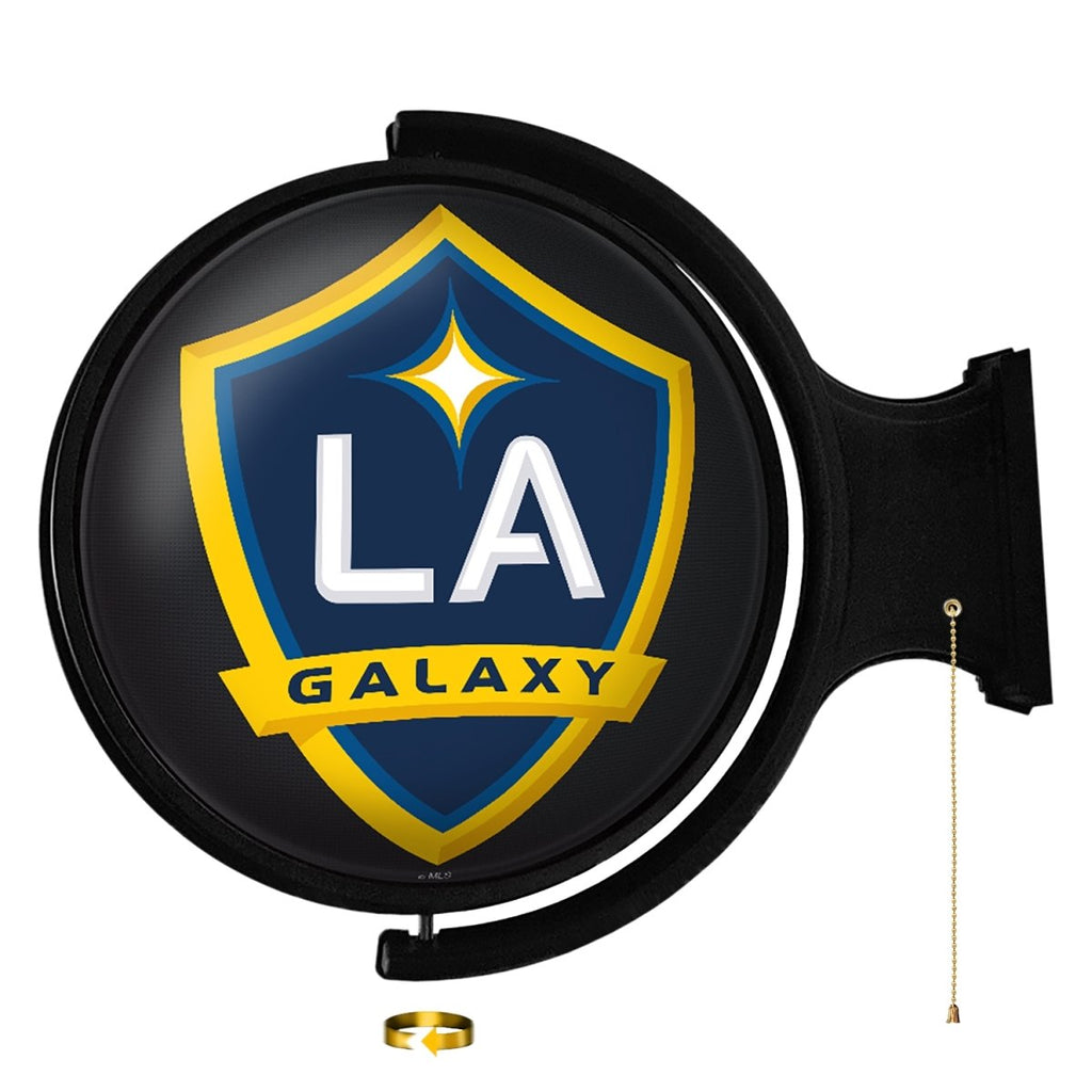 LA Galaxy: Original Round Rotating Lighted Wall Sign - The Fan-Brand