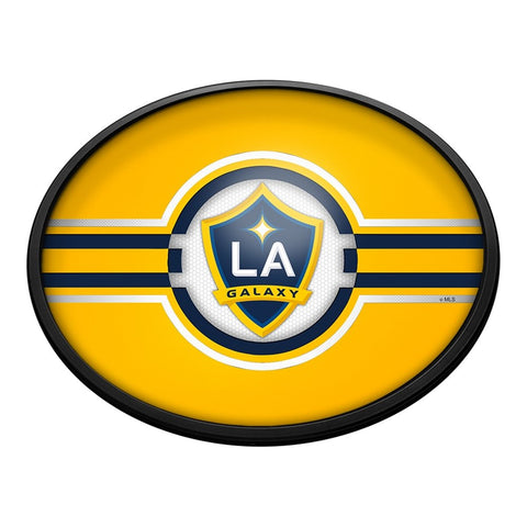 LA Galaxy: Oval Slimline Lighted Wall Sign - The Fan-Brand
