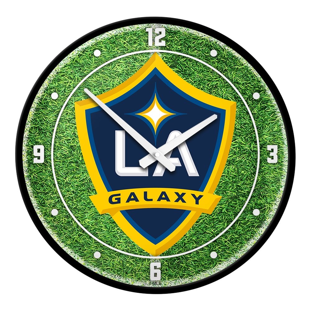 LA Galaxy: Pitch - Modern Disc Wall Clock - The Fan-Brand