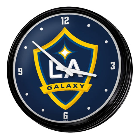 LA Galaxy: Retro Lighted Wall Clock - The Fan-Brand