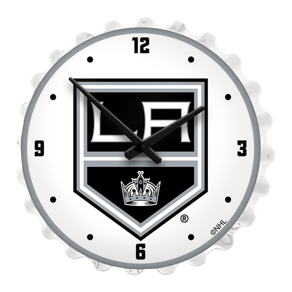 LA Kings: Bottle Cap Lighted Wall Clock - The Fan-Brand