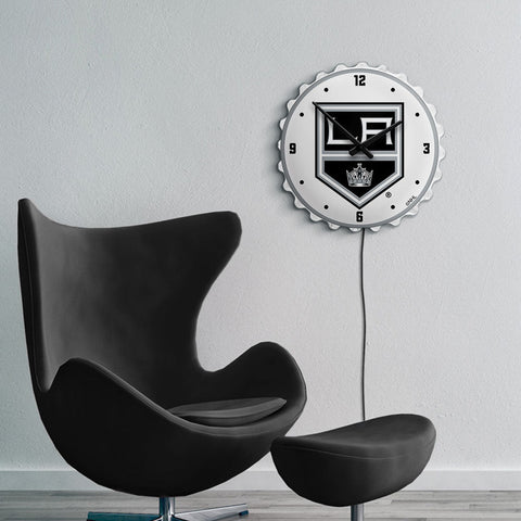 LA Kings: Bottle Cap Lighted Wall Clock - The Fan-Brand