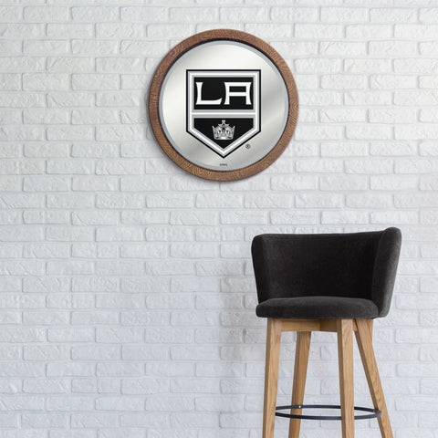 LA Kings: Mirrored Barrel Top Wall Sign - The Fan-Brand