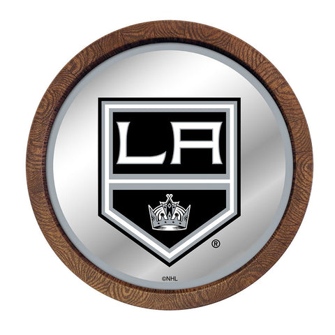 LA Kings: Mirrored Barrel Top Wall Sign - The Fan-Brand