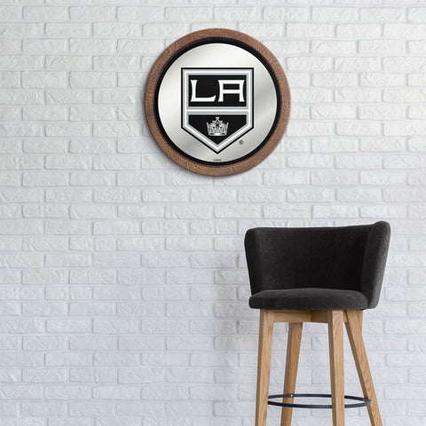 LA Kings: Mirrored Barrel Top Wall Sign - The Fan-Brand