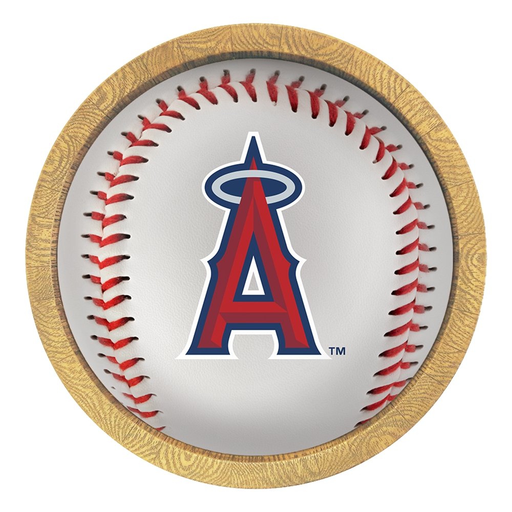 Los Angeles Angels: Barrel Framed Lighted Wall Sign - The Fan-Brand