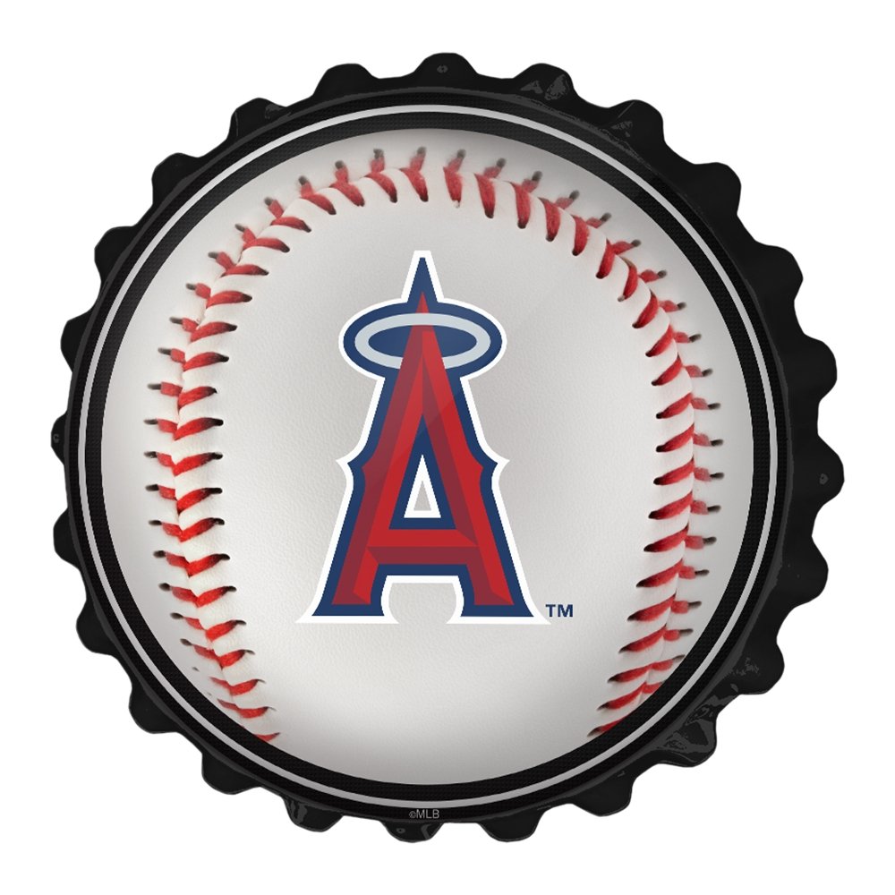 Los Angeles Angels: Baseball - Bottle Cap Wall Sign - The Fan-Brand