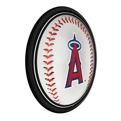 Los Angeles Angels: Baseball - Round Slimline Lighted Wall Sign - The Fan-Brand