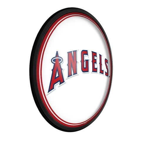 Los Angeles Angels: Logo - Round Slimline Lighted Wall Sign - The Fan-Brand