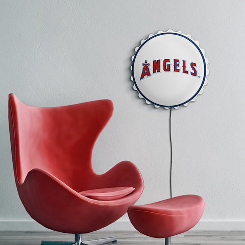 Los Angeles Angels: Wordmark - Bottle Cap Wall Light - The Fan-Brand
