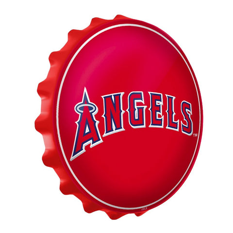 Los Angeles Angels: Wordmark - Bottle Cap Wall Sign - The Fan-Brand