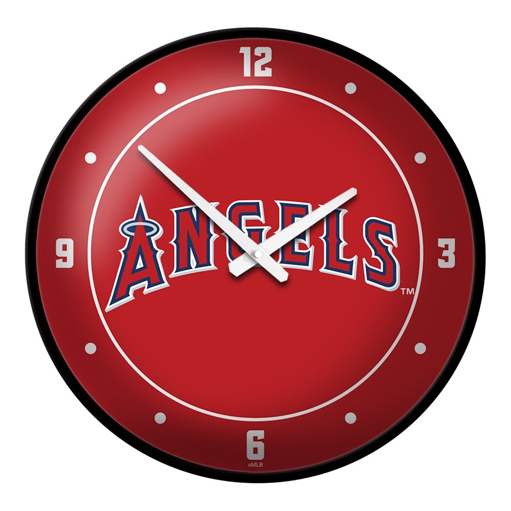 Los Angeles Angels: Wordmark - Modern Disc Wall Clock - The Fan-Brand